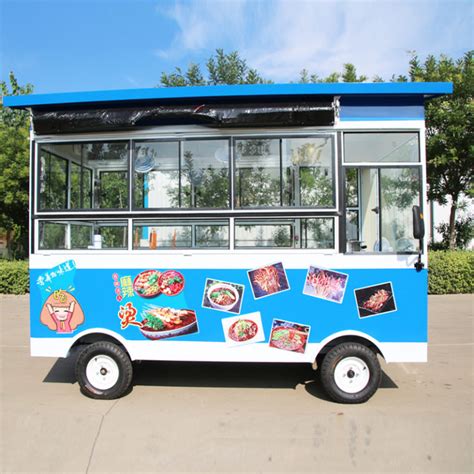 Snack Car Electric Four Wheeled Street View Mobile Multi Purpose Breakfast Car Motorhome Night