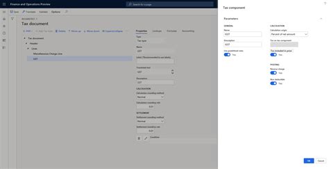 Create Tax Components Finance Dynamics 365 Microsoft Learn