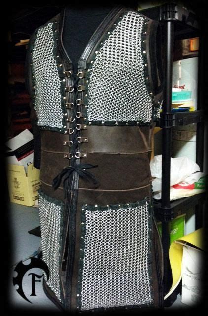 Chain Mail Vest By Feral Workshop On Deviantart Leather Armor