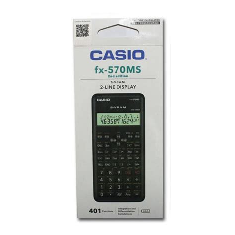 A solar casio computer co., ltd. Genuine Casio FX-570MS 2nd edition Scientific Calculator ...