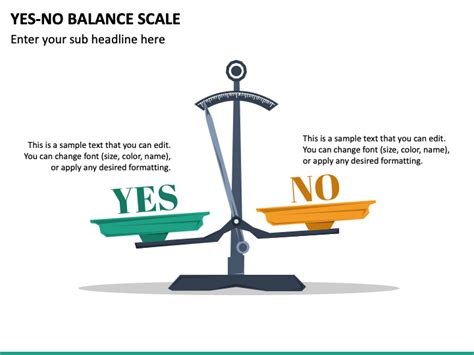 Balance Scale Yes And No Powerpoint Template Ppt Slides