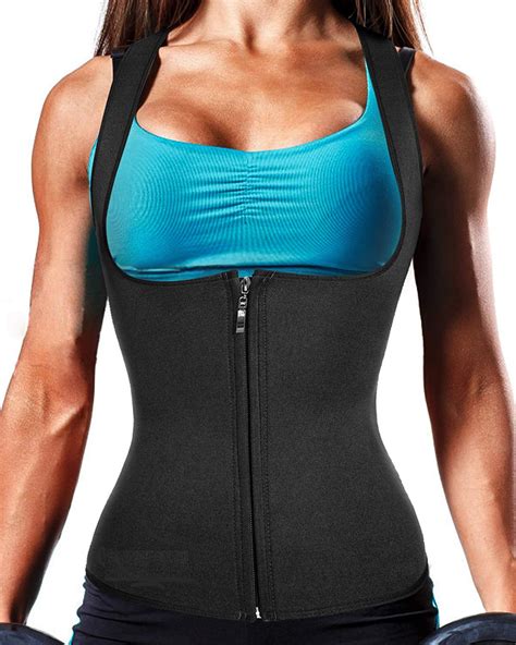 Sweat Sauna Vest Body Shaper Women Slimming Corset Thermo Zipper Waist