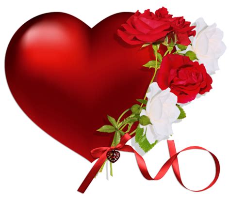 Heart With Roses Png