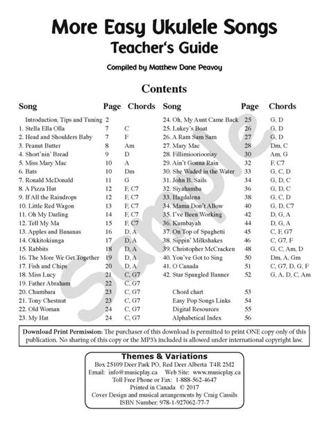You should start with the chord groups below. More Easy Ukulele Songs in C Teacher's Guide | Themes and Variations USA