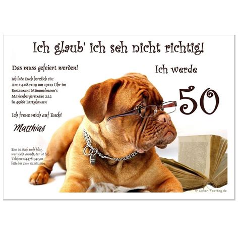 Maybe you would like to learn more about one of these? Text Einladung 50 Geburtstag Witzig : Einladung Zum 50 ...