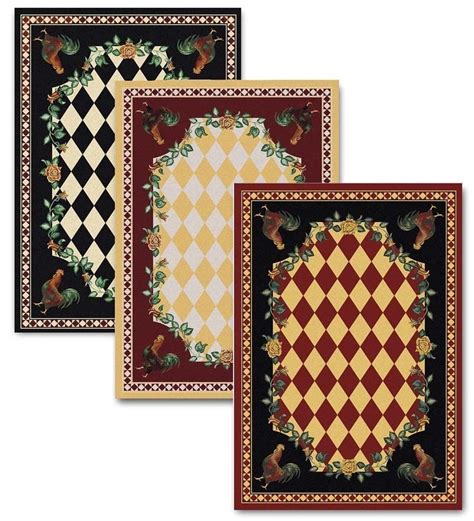 Country kitchen style employs a focus on natural materials and fine craftsmanship in an effort to whether your goal for a country kitchen design is to create a true farmhouse feel with extensive use. High Country Rooster 5' x 8' Area Rug | American Dakota ...