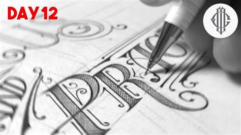 Satisfying Hand Lettering Drawing Lettering With A Pencil Youtube