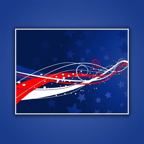 Abstract Patriotic Background For Fourth Of July Vector Free Download
