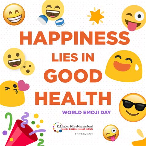 Be Healthy Be Happy Worldemojiday Health Tips From Kokilaben Hospital
