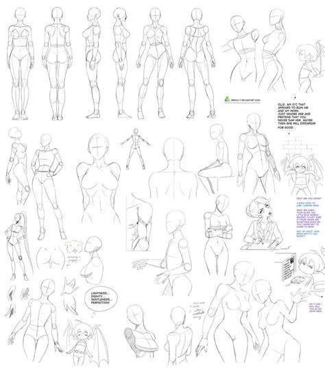 Basic Poses By Precia T On Deviantart Drawing Female Body Drawing Body Poses Figure Drawing