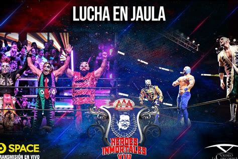 Aaa Heroes Inmortales Xiv 109 Results Steel Cage Main Event Lucha