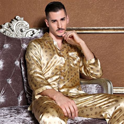 luxurious men s silk satin pajama set comfortable sleepwear for a restful night