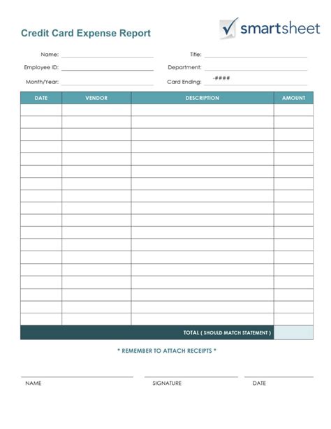 Business Expense Log Template — Db