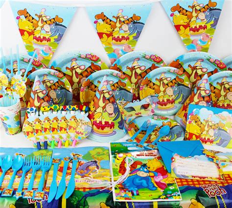 78pcs2015 New Kids Birthday Party Decoration Set Birthday Winnie The