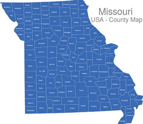 Missouri Countys Interaktive Landkarte Image Mapsde