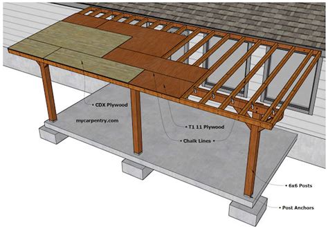 Plan Drawing Of Patio Cover Brooks Capplithe