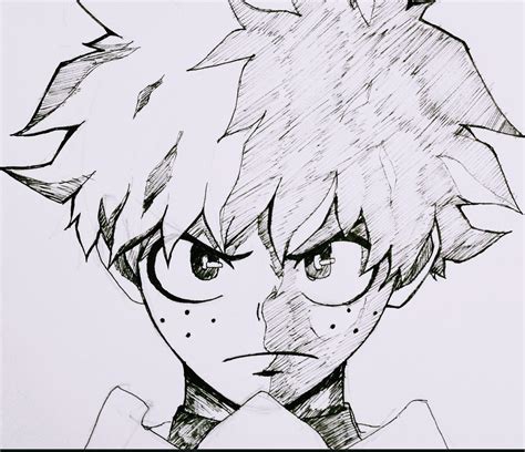 A Simple Drawing Of Deku Its Not Upto The Level Of Great Arts That
