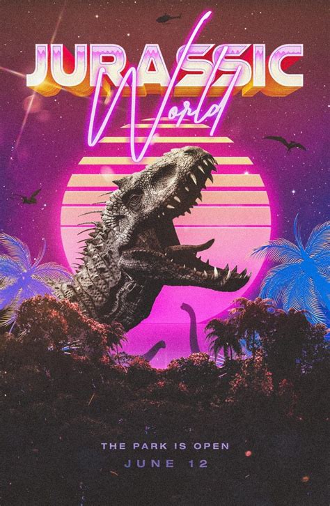 Jurassic World Movie Poster Jurassic Park Trilogy Jurassic Movies