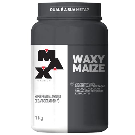 Suplementos Waxy Maize 1kg Max Titanium Vitta Gold Nutrição Esportiva
