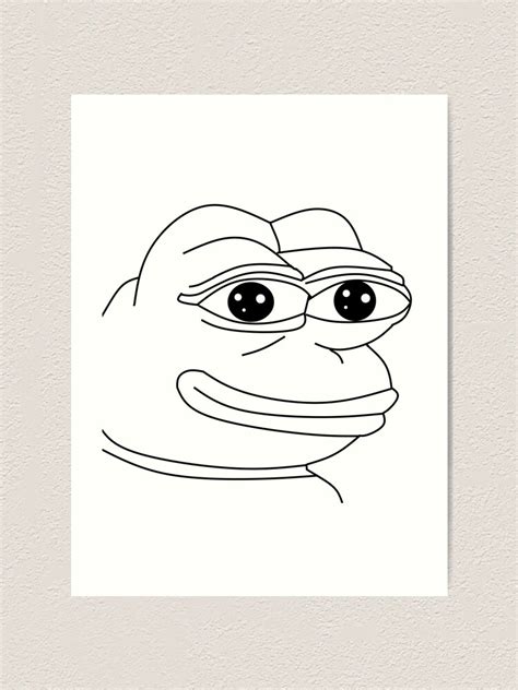 Happy Pepe The Meme Art Print By Mollye Redbubble