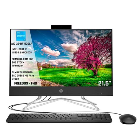 Computador Hp Aio 22 Df1520la Intel Core I3 1115g4 Carulla