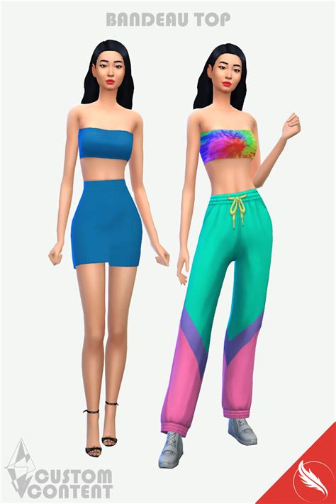The Sims 4 Bandeau Top The Sims 4 Custom Content
