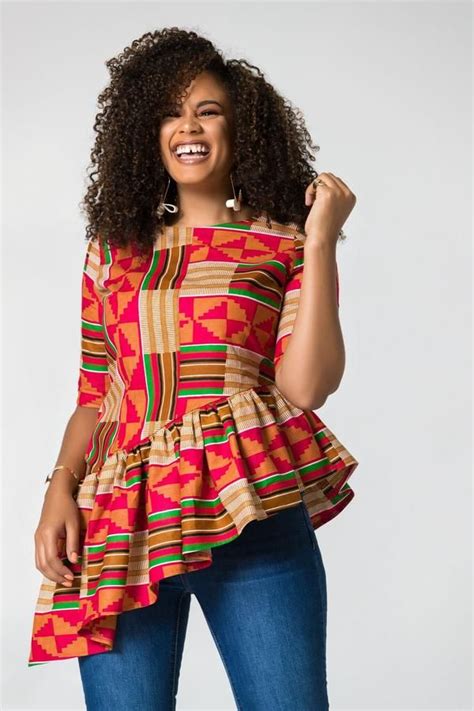 African Print Dubaku Top African Fashion Modern Latest African Fashion