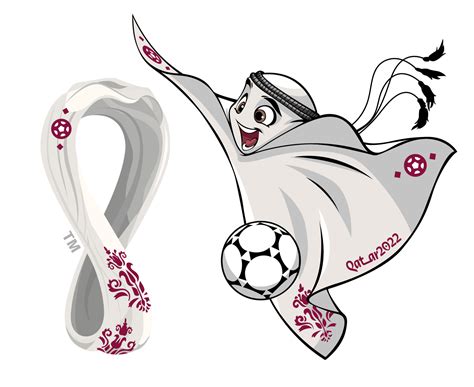 Mascotte Fifa World Cup Qatar 2022 Avec Logo Officiel Symbole Mondial