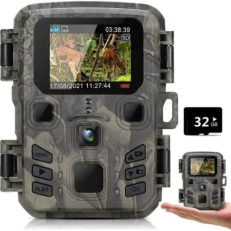 Outdoor Mini Trail Camera 4k Hd 20mp 1080p Infrared Night Vision Motion