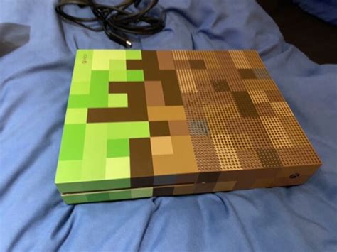 Microsoft Xbox One S Minecraft Limited Edition Bundle 1tb Green And Brown