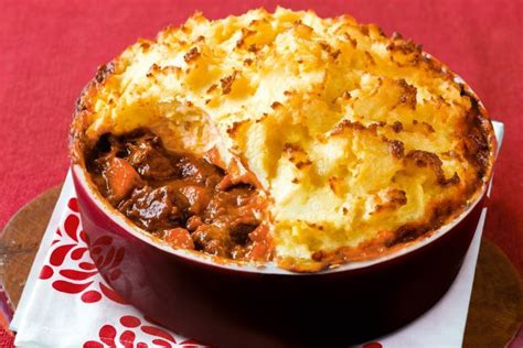 This is a great option for holidays, but it would be delicious on a weeknight. Slow-cooked rich beef pie with sour cream mash