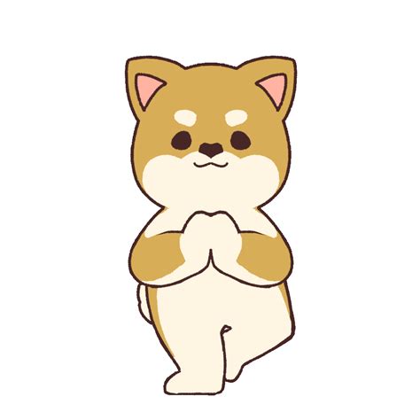 Animated Illustration Of A Dog Doing Yoga Ugokawa