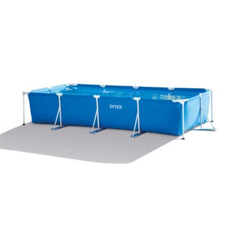 Intex 14ft X 33in Rectangular Above Ground Backyard Swimming Pool With