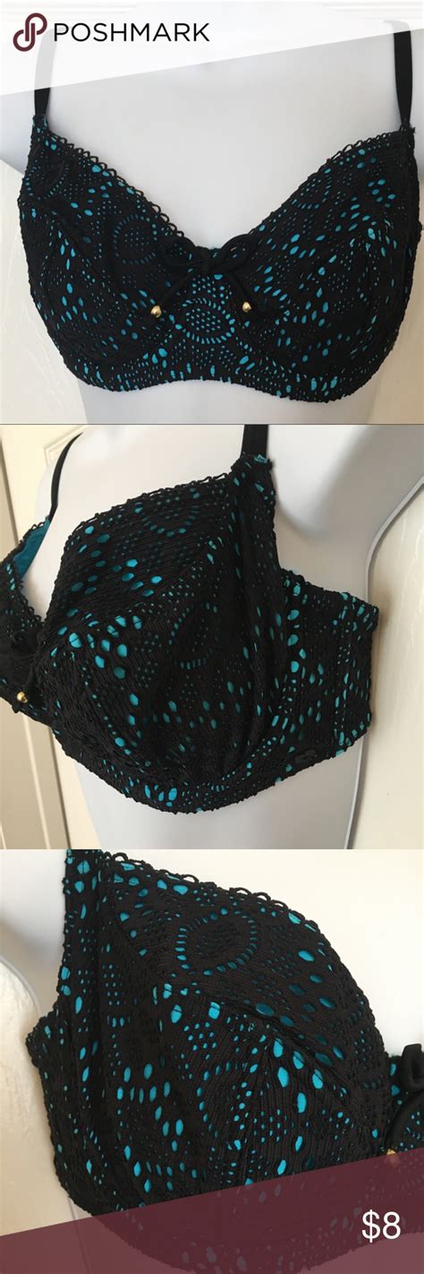 Black Crochet Over Turquoise Bikini Top Turquoise Bikini Top My Xxx