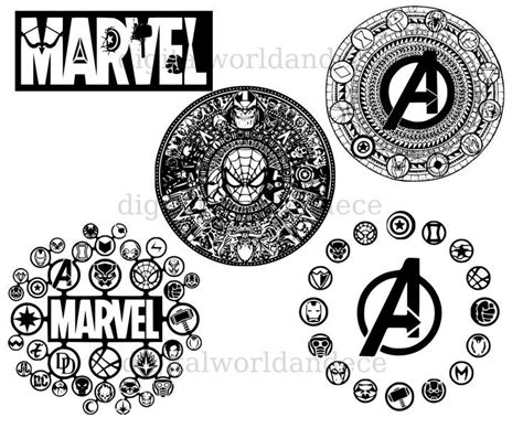 Marvel Svg Avengers Logo Svg Avengers Svg Png Pdf Dxf Etsy Avengers