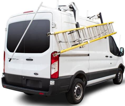 ranger design double drop down ladder rack for ford transit regular wb