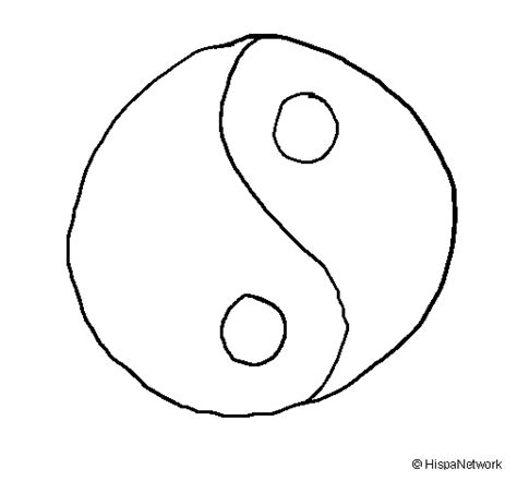 Coloriage de Yin et yang pour Colorier  Coloritou.com