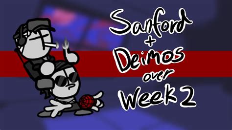 Friday Night Funkin Sanford And Deimos Over Spooky Month Youtube