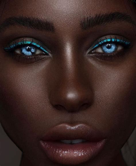Pin By Des Oconnor On ~ Kiss And Makeup ~ Woman With Blue Eyes Dark