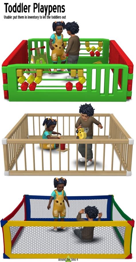 Toddler Playpens By Sandy At Around The Sims 4 Sims 4 Updates