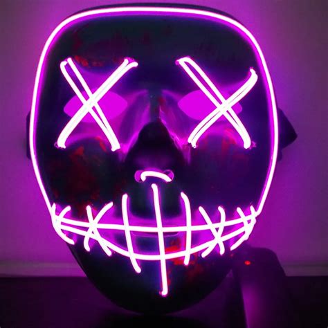 Funny Halloween Mask Led Light Up Masks The Purge Election Year Great