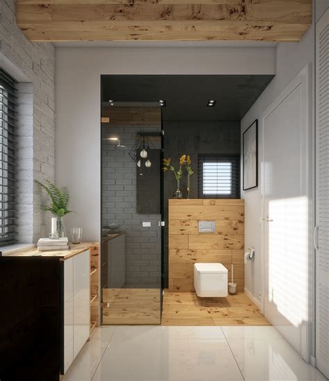 Small Scandinavian Bathroom On Behance