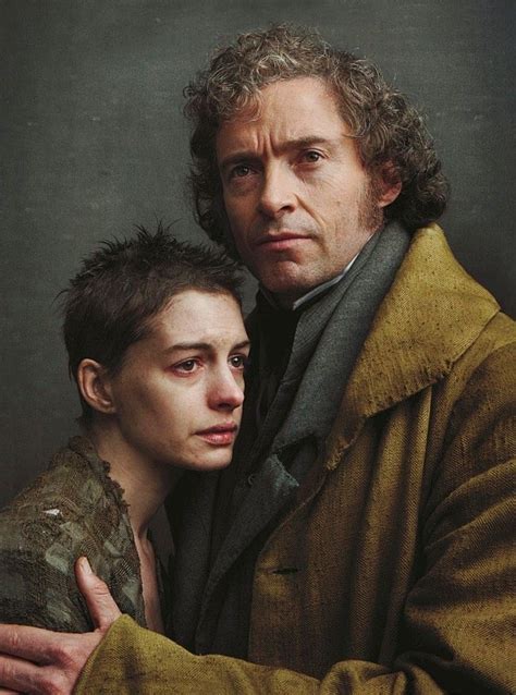 Anne Hathaway Fantine And Hugh Jackman Jean Valjean In Les