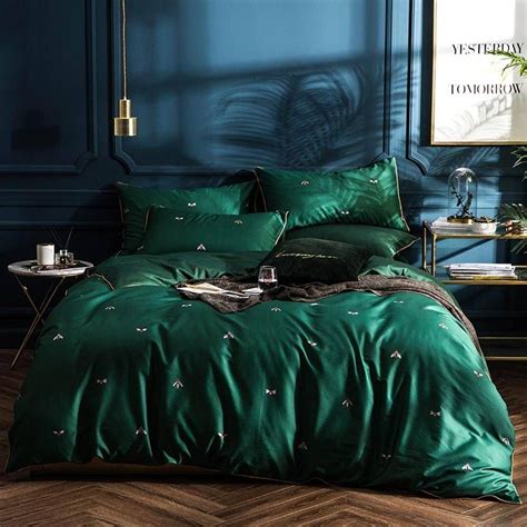 Get the best deal for queen green comforters sets from the largest online selection at ebay.com. Emerald Forest Satin Duvet Cover (Egyptian Cotton) in 2020 ...