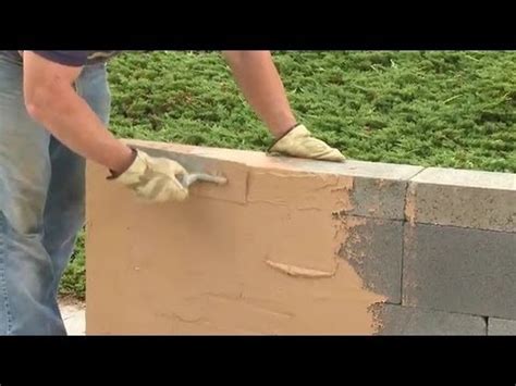 While some people prefer the historical nature and charm of exposed brick walls, these dark bricks can close in a small room. How to Build a Block Wall Without Mortar - YouTube
