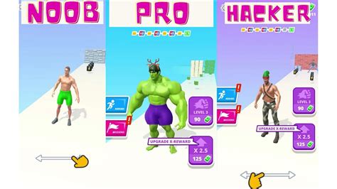 Muscle Rush Game Play Noob Vs Pro Vs Hacker Game Play On Ios