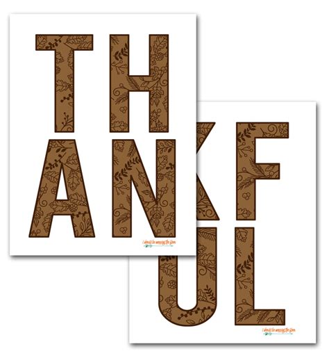 Free Printable Thankful Banner I Should Be Mopping The Floor