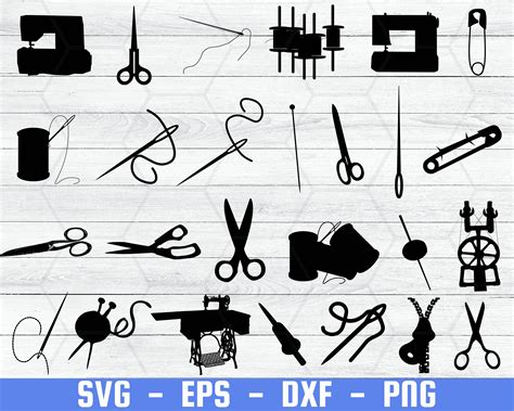 Sewing Svg Sewing Silhouette Sewing Svg Bundle Sewing Etsy