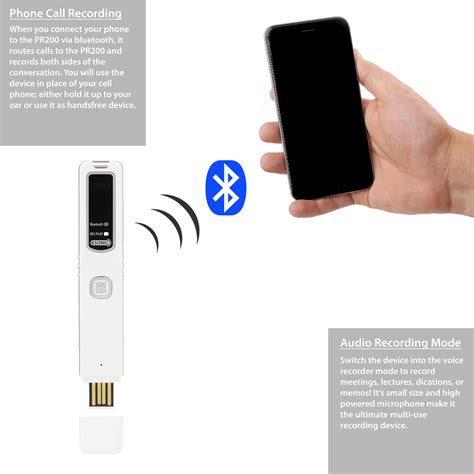 Pr200 Bluetooth Cell Phone And Audio Recorder