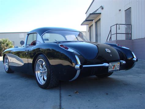 57 Corvette Black Beauty From The Rear My Dream Car Dream Cars